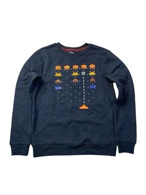 George Boys Space Invaders Retro Arcade Graphic Sweatshirt XL 14-16